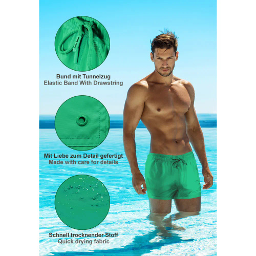 Szorty kąpielowe SZ2403 Sesto Senso zielony