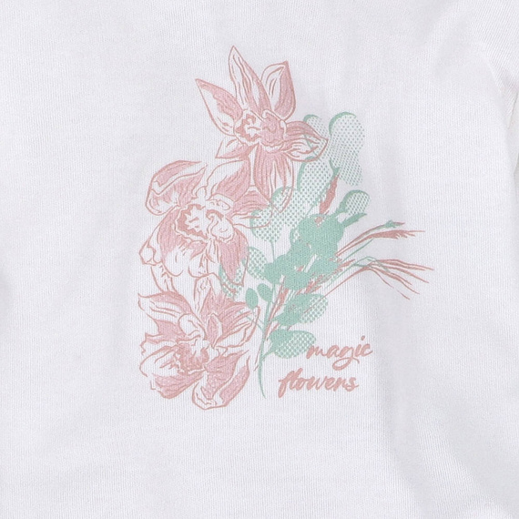 Body kopertowe z bawełny organicznej Magic Flowers Nini