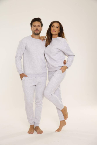 Bluza męska dresowa 813 Indigo Forex - jasny melanż