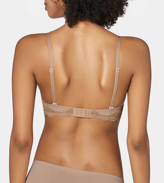 Biustonosz push up Lovely Micro WHUM Triumph beżowy