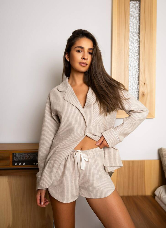 Piżama damska Allison Sensis - beżowy