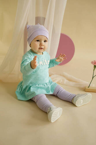 Tunika z długim rękawem Lilian Pinokio - miętowy