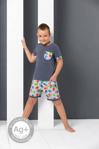 Piżama chłopięca PY2004 Passion grafit