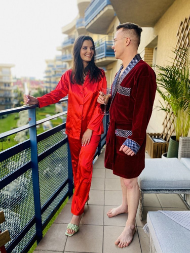 772 Bonjour szlafrok męski forex - bordo