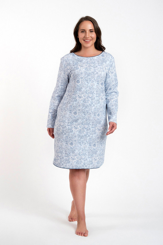 Koszula nocna damska Gracjela Italian Fashion - druk niebieski