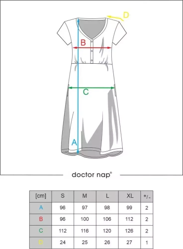 Koszula ciążowa i do karmienia 9928 Doctor Nap - stripes