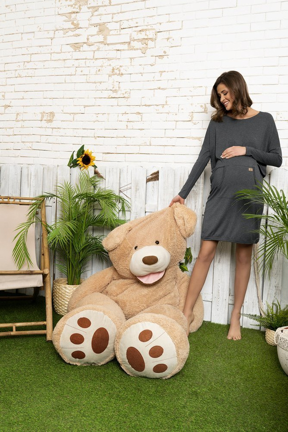 Tunika damska i ciążowa Tirana Italian Fashion- ciemny melanż