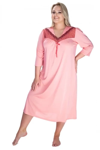 Koszula nocna damska Diana Love  Mewa koralowy