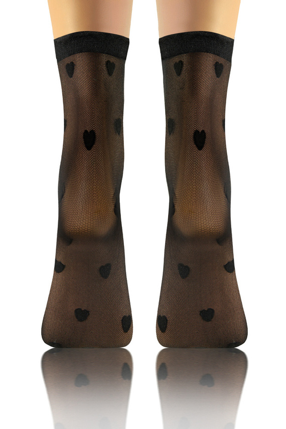 Skarpetki damskie Sesto Senso wzór 04 serca