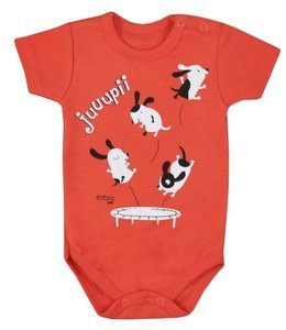 "JUPI LATO" Body niemowlęce krótki rękaw  Koala- czerwony