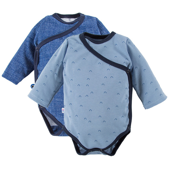 Body kopertowe Small & Unique 2-pak Eevi -jeans-niebieski