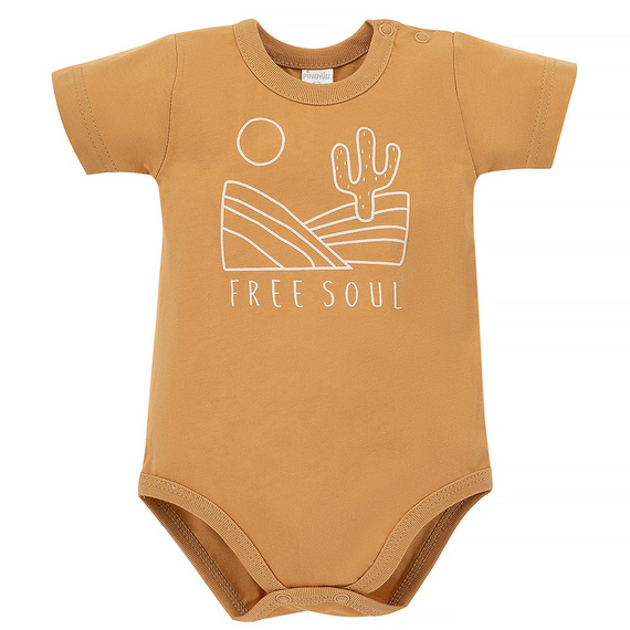Body z krótkim rękawem Free Soul Pinokio - żółty