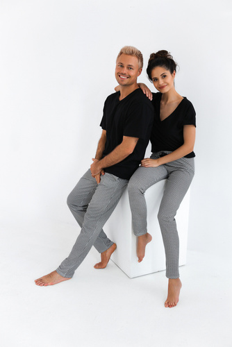 Piżama męska Pedro Sensis - czarny