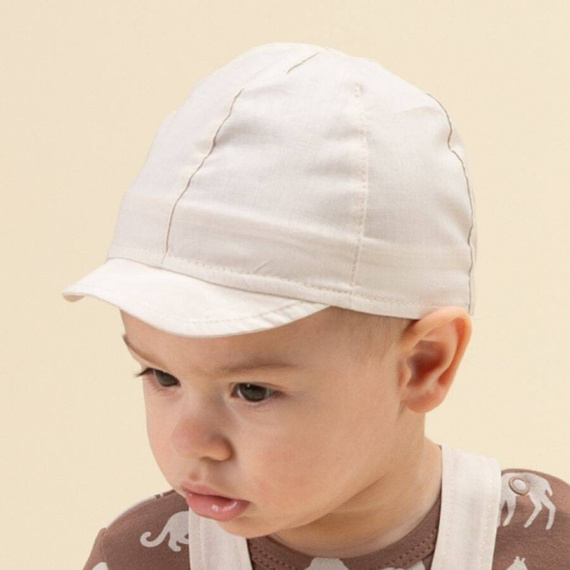 Czapka chłopięca z daszkiem Safari Pinokio - beżowy