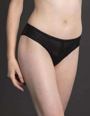 Stringi damskie L-POL 5015 ST-02 Lama - czarny