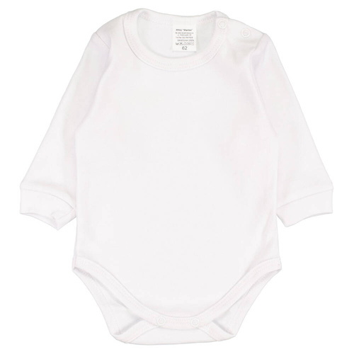 Body gładkie białe długi rękaw Martex