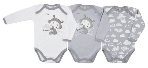 Body niemowlęce "CLOUDS" Koala białe