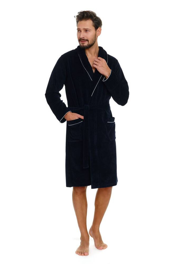 6063 szlafrok męski Doctor Nap - navy blue