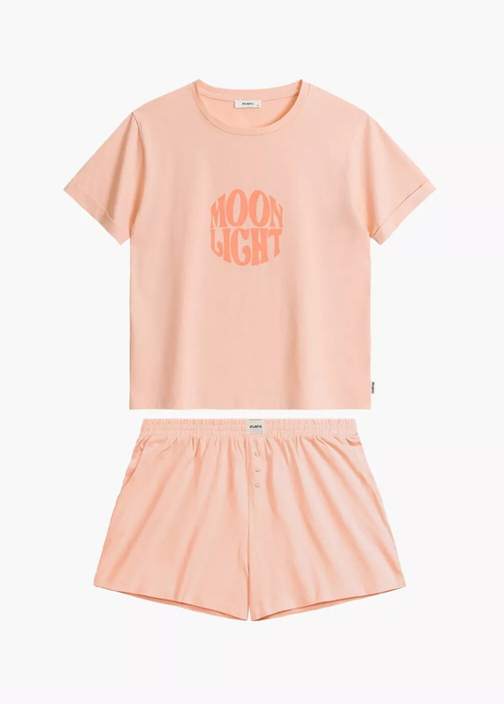 Piżama Damska NLP-487 Atlantic- brzoskwiniowy