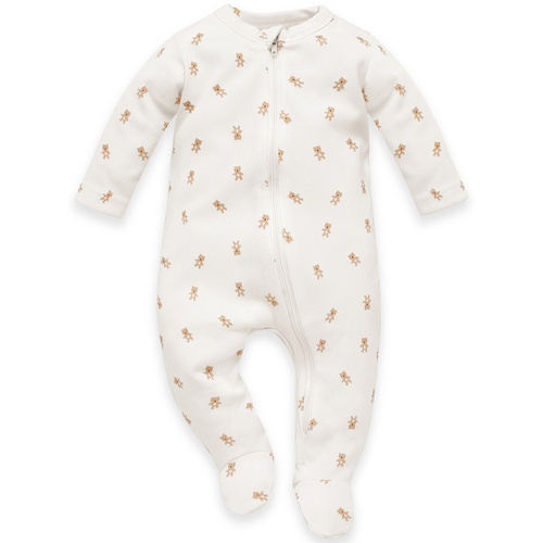 Pajac niemowlęcy ze stópkami Lovely Day Pinokio - beige ecru