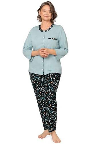 Piżama damska 262 Olga II Martel - turkusowa