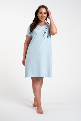 Koszula nocna damska Arietta Italian Fashion - niebieski 