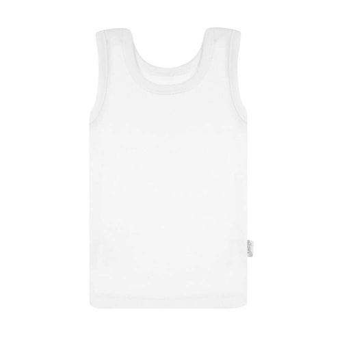 130 Koszulka na ramiączkach niemowlęca "Basic" Nicol - biały