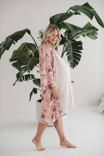 Szlafrok bambusowy Rajskie ptaki Milk&Love 