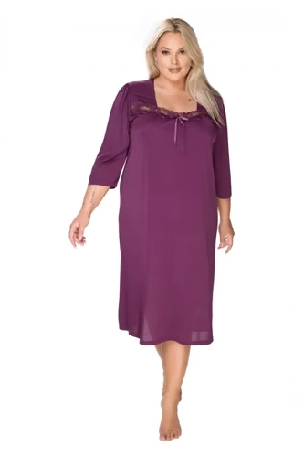 3942 Melisa halka koszula nocna damska Mewa fioletowy