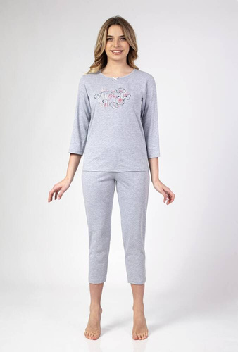 Piżama damska 678 Regina - szary