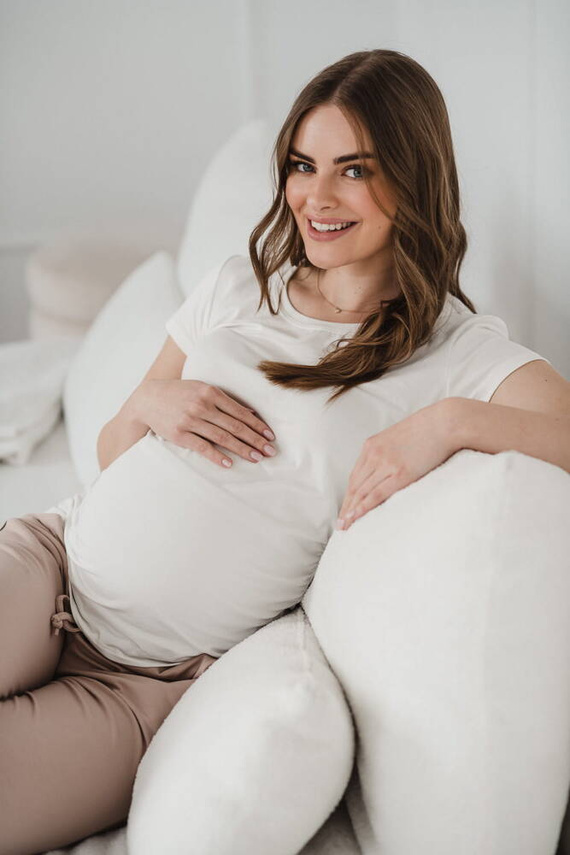 Bluzka ciążowa Belly Milk&Love kremowobiały
