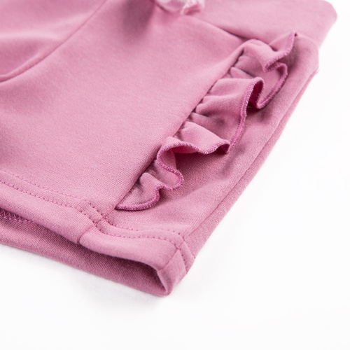 Szorty z wiązaniem dla dziewczynki Nature Ewa Klucze - bordo