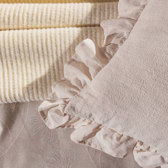 Poszewka lniana Seville Eurofirany kremowy