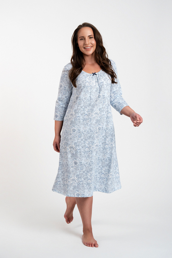 Koszula nocna damska Antonia Italian Fashion - druk niebieski