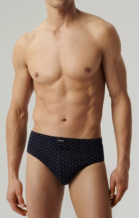 Slipy męskie 3MP-188 A'3 Atlantic- granatowy-niebieski