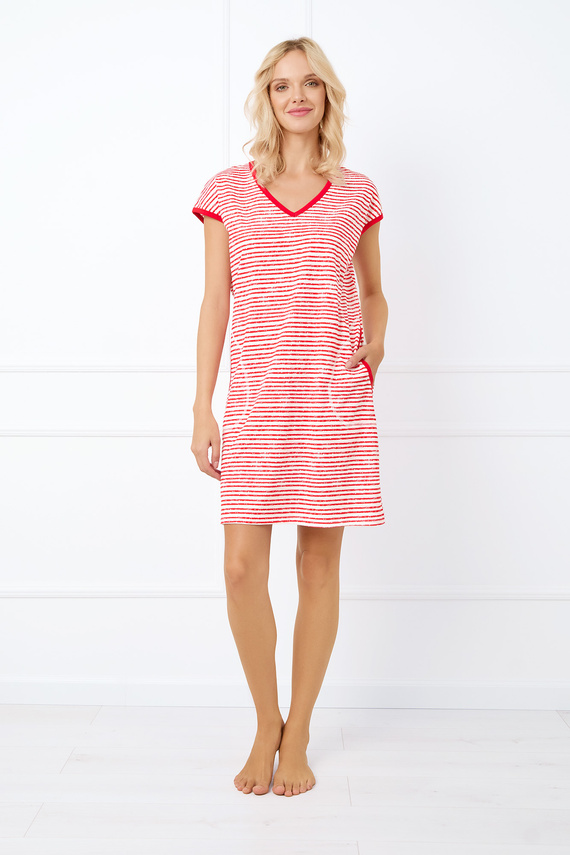 Koszula z krótkim rękawem Flota Fashion - druk czerwony