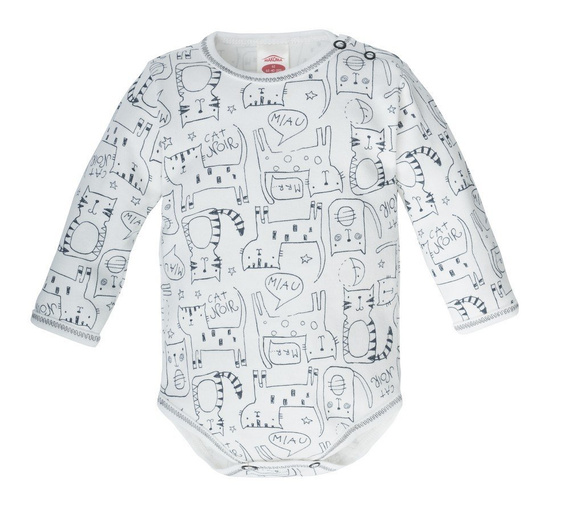 Body z długim rękawem "FRISKY" Makoma druk