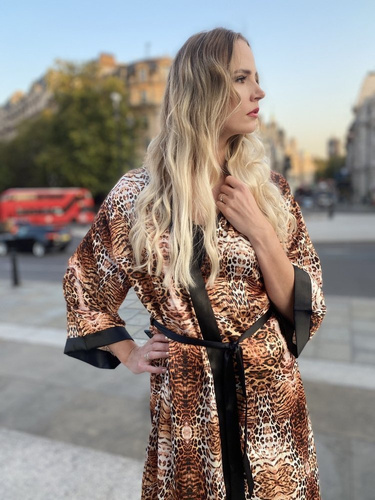 417 Valentina szlafrok damski Forex - beżowy