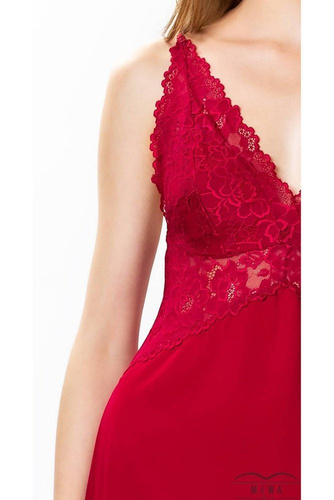 Koszula nocna damska 86396 Valentina Visti burgundowy 