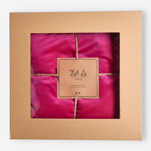 Zestaw kocyk i poduszka LUL-0044 Luli Lu - różowy 