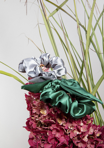 Gumka satynowa DKaren srebrna