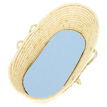 Prześcieradło bawełniane z gumką Yosoy niebieskie