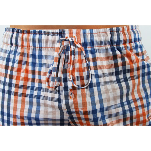 Bawełniana piżama męska z długim rękawem 2527/04 Sesto Senso - rudy brąz 