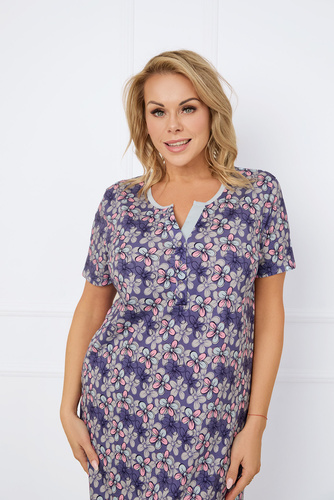 Koszula do karmienia z krótkim rękawem Carbonia Italian Fashion - druk