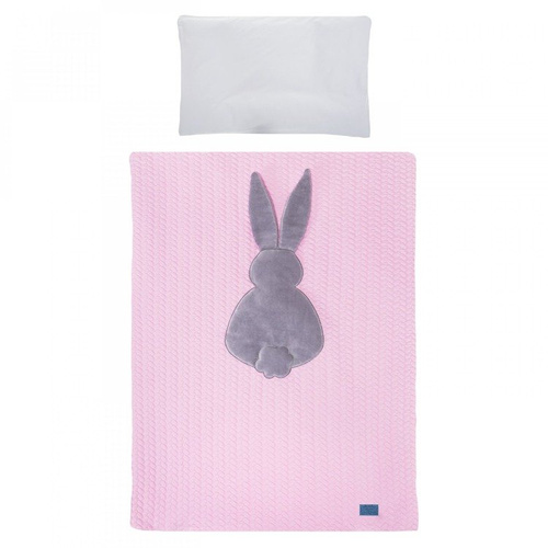 Pościel 3-częściowa "KRÓLICZEK"  Belisima szara 