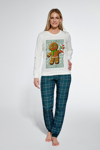 Piżama damska 671/347 Cookie Cornette - ecru