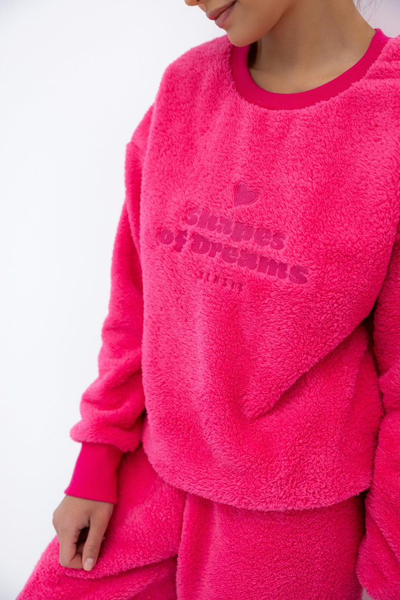 Damska piżama Berkley Sensis – ciepły komplet z napisem i ściągaczami