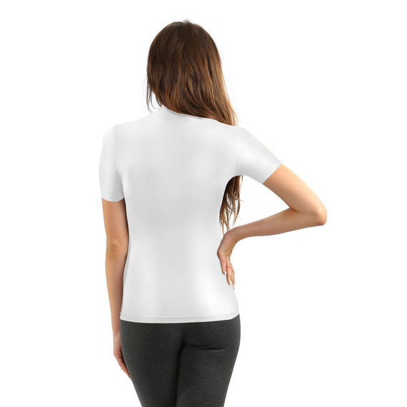 Bluzka damska krótki rękaw Felicia Sesto Senzo biały