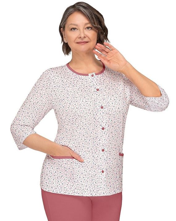 Martel Kasia II 266 – bawełniana piżama damska z rękawem 3/4 i spodniami 7/8