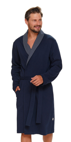 SWS.5283 szlafrok męski Doctor Nap - navy blue